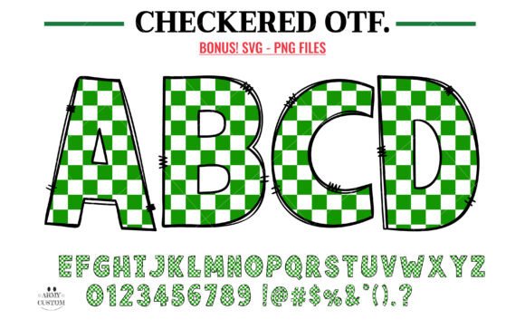 Checkered Green: Capturing Pure Happiness in a Font