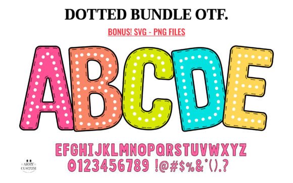 Dotted Back to School: A Playful Font for Creative Projects