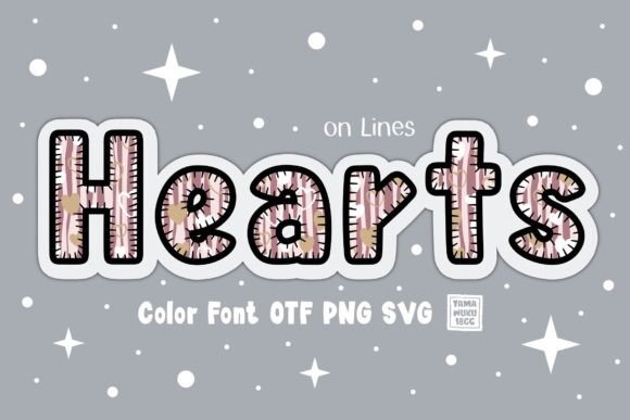 Hearts on Lines: A Playful Font for Modern Design