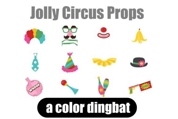 Jolly Circus Props: A Playful Dingbat Font for Creative Projects