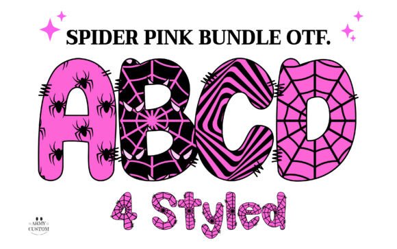 Spiderpink Eyes: Unpacking the Spider Pink Bundle OTF Font