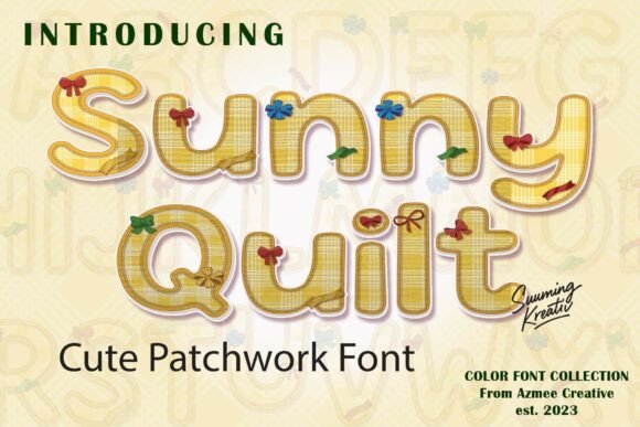 Sunnyquilt: A Cozy SVG Color Font for Charming Designs