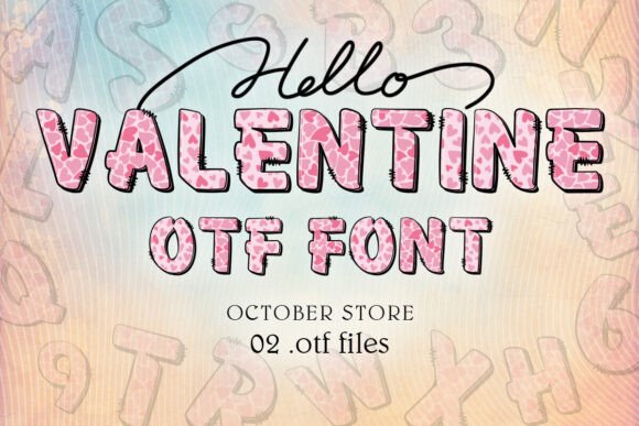 Valentine Alphabet Love Heart: A Typeface for Amore
