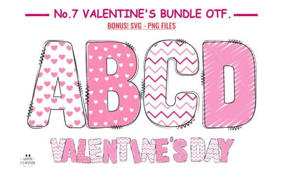 Valentine's Army Bundle: A Font for Heartfelt Design